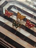 Vintage Emaille Vlinder Broches - 4 Stuks, Sieraden, Tassen en Uiterlijk, Broches, Overige materialen, Gebruikt, Overige kleuren
