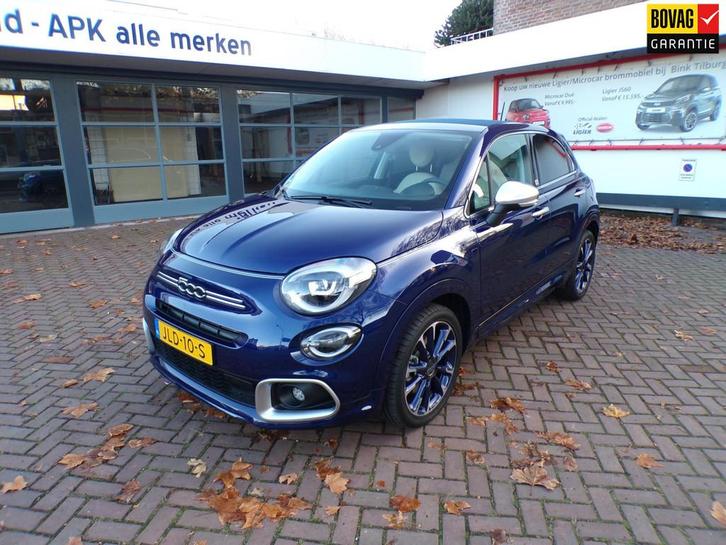 Fiat 500 X 1.5 Hybrid Cabrio Yacht Club Limited Edit Automaa, Auto's, Fiat, Te koop, 500X, ABS, Achteruitrijcamera, Airbags, Airconditioning