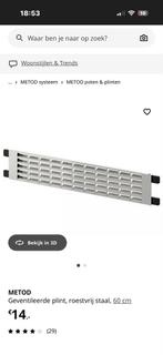 METOD Geventileerde Plint 60cm 2st nieuw rvs, Huis en Inrichting, Keuken | Keukenelementen, Minder dan 50 cm, Wit, Nieuw, Ophalen of Verzenden