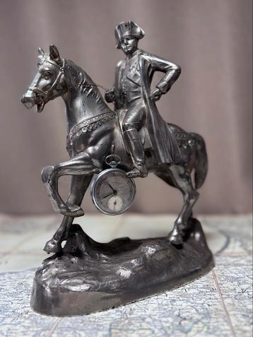 Antiek Napoleon Ruiterbeeld Horlogehouder, Laat 19e Eeuw beschikbaar voor biedingen