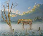 Kunsthandel Gennep - "Paard In Ochtendmist", Ophalen of Verzenden
