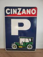 Cinzano Reclamebord Parking Bar / Restaurant, Verzamelen, Ophalen of Verzenden, Zo goed als nieuw, Reclamebord