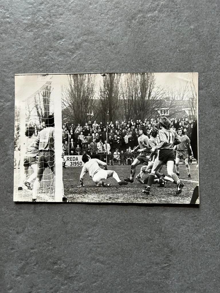 NAC wedstrijd foto 24 maart 1974, Ophalen of Verzenden, NAC Breda, Spelerskaart