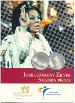 Aruba 5 Florin 2005 Proof, Postzegels en Munten, Verzenden, Koningin Beatrix, Zilver, Overige waardes