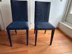 Lloyd Loom eetkamerstoelen 6 stuks, Huis en Inrichting, Ophalen, Overige materialen, Gebruikt, Blauw
