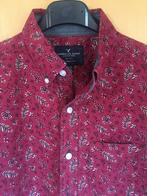 American Eagle Shirt - XS - Aubergine rood met motiefje, Halswijdte 38 (S) of kleiner, American Eagle, Ophalen of Verzenden, Zo goed als nieuw