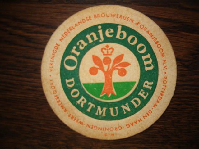 *Oranjeboom 6 : Oud : 107 mm, 3 mm dik, Ophalen of Verzenden, Gebruikt, Viltje(s), Oranjeboom
