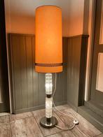 Vintage vloer/ tafellamp jaren 50/60  verlichte glazen voet, Huis en Inrichting, Lampen | Vloerlampen, Ophalen of Verzenden, Gebruikt
