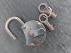 Antiek Hangslot met Sleutels, Ophalen of Verzenden