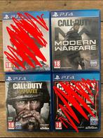 2x Call of Duty PS4 playstation (modern warfare en WW2), Ophalen of Verzenden, Zo goed als nieuw, Shooter, Vanaf 18 jaar