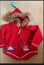 Inuk rood fleece jasje ; maat 74/80, Ophalen of Verzenden, Zo goed als nieuw, Jongetje of Meisje, Jasje