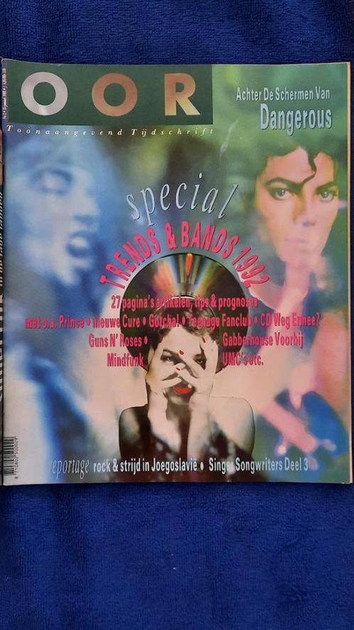 OOR 2-1992 Bands en trends 1992 Michael Jackson Singers en s, Boeken, Tijdschriften en Kranten, Zo goed als nieuw, Muziek, Film of Tv