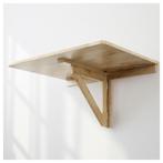 Handige wegklaptafel  -  berk - 79x59 cm - muurmontage, Huis en Inrichting, Tafels | Bijzettafels, Ophalen of Verzenden, 75 cm of meer