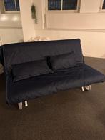 Opklapbare Slaapbank, Ophalen, Gebruikt, 90 cm, Blauw