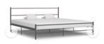 Metalen bedframe 200x200 grijs, Huis en Inrichting, Slaapkamer | Bedden, Nieuw, Grijs, Ophalen