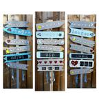 Te huur geboortebord wegwijzer, Ophalen, Nieuw, Geboortebord