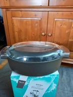 Zware braadpan van gietaluminium., Ophalen of Verzenden, Gebruikt, Aluminium, Koekenpan of Braadpan