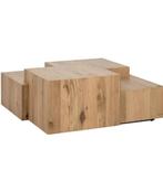 salontafel blok nature oak model Lennox *Richmond Interiors, Ophalen, 50 tot 100 cm, Richmond Interiors, Vierkant