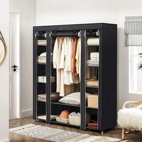 Grote XXL kleerkast, stoffen kast, vouwkast met kledingroede, Huis en Inrichting, Kasten | Kledingkasten, Nieuw, 25 tot 50 cm