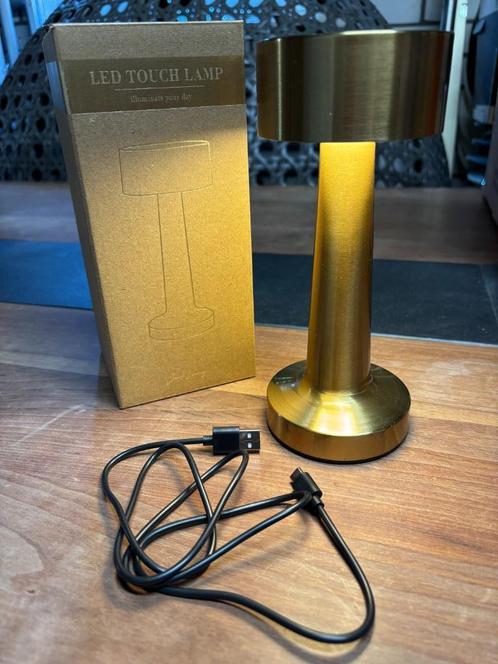 JENS Living Oplaadbare LED Tafellamp, Huis en Inrichting, Lampen | Tafellampen, Nieuw, Minder dan 50 cm, Metaal, Ophalen of Verzenden