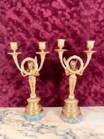 Empire kandelaars, Antiek en Kunst, Antiek | Kandelaars, Ophalen of Verzenden, Koper of Brons