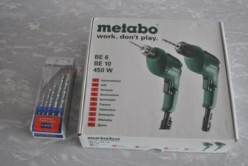 Boormachine, Metabo BE10 450 watt, zo goed als nieuw beschikbaar voor biedingen
