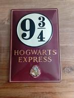 Harry Potter Hogwarts Express Metalen Bord, Ophalen of Verzenden, Gebruikt, Gebruiksvoorwerp