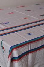 Zeer groot retro vintage tafelkleed met vogels en eendjes, Huis en Inrichting, Keuken | Textiel, Ophalen of Verzenden, Zo goed als nieuw
