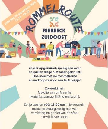 Zaterdag 20 september Rommelroute Hilversum  beschikbaar voor biedingen