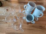 Dubbelwandige theeglazen en gewone koffiekoppen, Huis en Inrichting, Keuken | Servies, Ophalen, Gebruikt