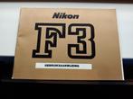 Nikon F3, Nikon MD4, Nikon mf14, Handleidingen, Verzenden, Zo goed als nieuw, Nikon