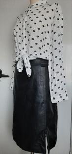 Stoere sky rokje met blouse (bijz.print) mt: L/40 samen voor, Maat 42/44 (L), Saint Tropez, Ophalen of Verzenden, Wit