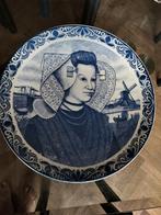 Delfts blauw bord handgeschilderd, Antiek en Kunst, Ophalen of Verzenden