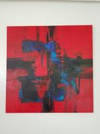 Original abstract painting by B.Ossowski with certificate, Antiek en Kunst, Ophalen