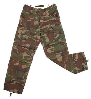 Stonewashed BDU broek Woodland airsoftkleding werkbroeken