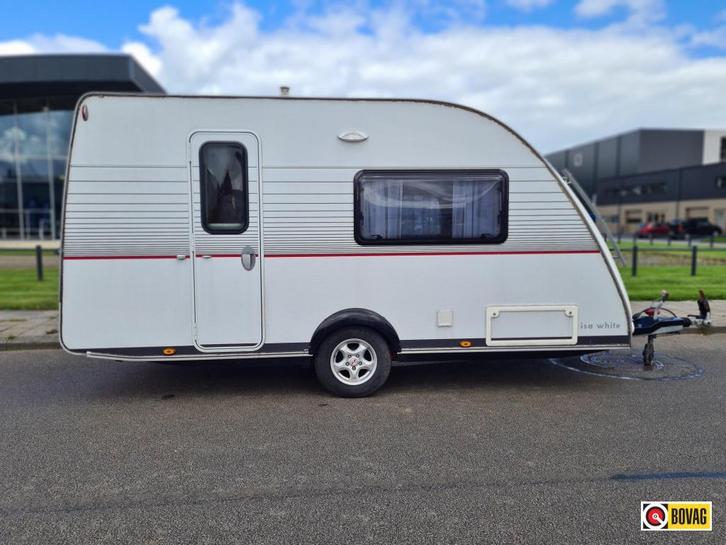 Kip Isa White 41 TCB, Caravans en Kamperen, Caravans, Bedrijf, Overige, Kip, 2 aparte bedden, Lengtebed, Overige typen, Fietsenrek