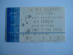 Ticket Paul McCartney The Beatles., Ophalen of Verzenden, Zo goed als nieuw, Foto of Kaart