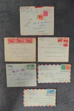 6 x brief / envelop 1946 / 1948 uit Amerika, Verzenden, Envelop