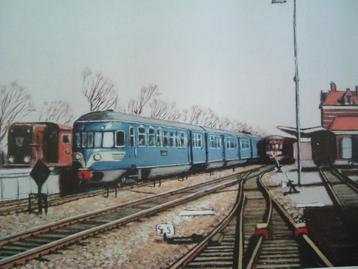 Spoorwegschilderijen van Hans Kaas. beschikbaar voor biedingen