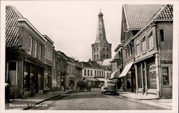 Barneveld Langstraat  paard+Hooiwagen auto eind jaren 40 beschikbaar voor biedingen