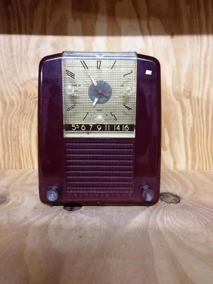 Vintage Amerikaanse Wekker Radio's - Jaren 50, Antiek en Kunst, Antiek | Tv's en Audio, Ophalen of Verzenden