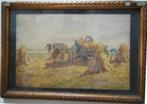 Willem Noordijk(1887)Aquarel " Paard en wagen Hooi " Ges Ged, Antiek en Kunst, Kunst | Schilderijen | Klassiek, Ophalen of Verzenden