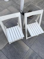 2 Strand stoelen, Gebruikt, Twee, Wit, Ophalen of Verzenden