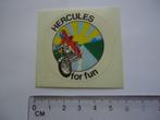 sticker oud HERCULES brommer motorfiets oldtimer motor retro, Verzenden, Zo goed als nieuw, Bedrijf of Vereniging