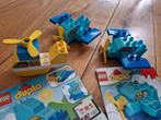 Duplo vliegtuig blauw helikopter boot, Ophalen of Verzenden, Gebruikt, Duplo