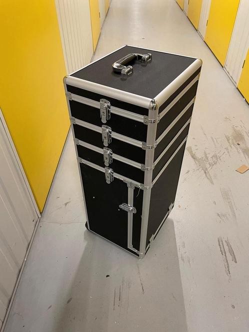 Opslag/visagie trolley, Sieraden, Tassen en Uiterlijk, Beautycases, Zo goed als nieuw, Zwart, Ophalen
