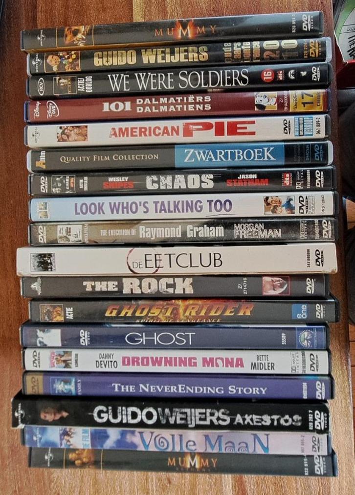 Partij DVD's - o.a. Dark Knight Beverly Hill's Cop Matrix, Cd's en Dvd's, Dvd's | Overige Dvd's, Gebruikt, Alle leeftijden, Ophalen of Verzenden