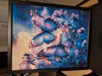 Gemaakte diamond painting met lijst 40x50, Antiek en Kunst, Ophalen
