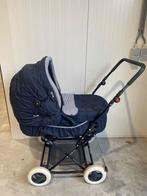 Mooie donkerblauwe kinderwagen, Gebruikt, Verstelbare duwstang, Ophalen, Kinderwagen