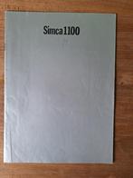 Simca 1100 brochure folder, Ophalen of Verzenden, Gelezen, Overige merken